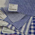 Plain stripe and plaid 100 linen fabric for shirt in stock